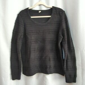 Love Hanna Andersson Sweater Womens XL Cotton‎ Cashmere Black